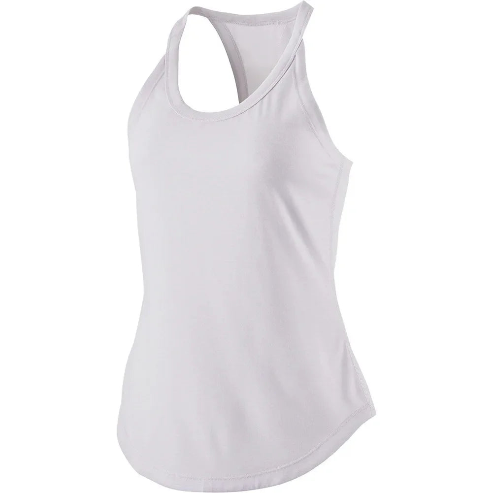 Sleeveless Racerback Yoga Tank Top,Women's Quick Dry Running Training Sports Vest Middle-aged Casual Sleeveless T-shirt Qme WT S