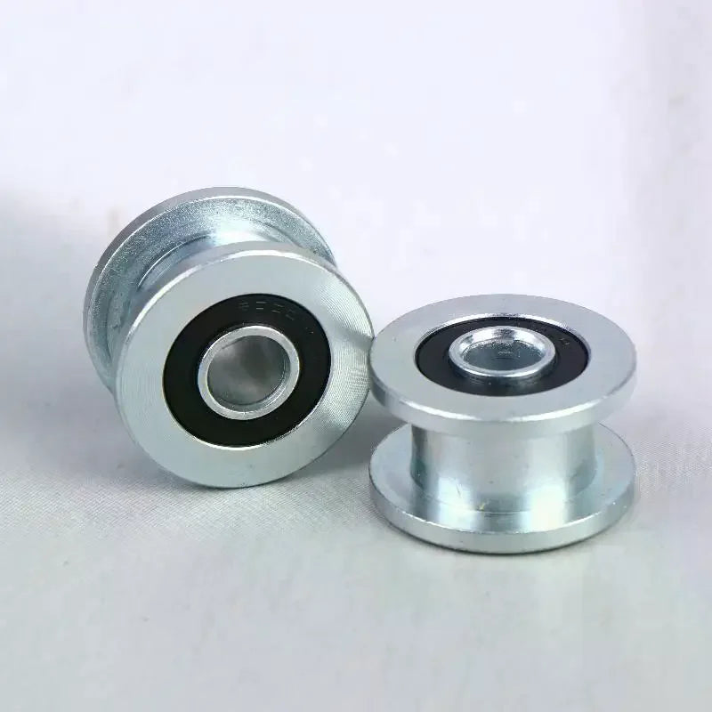 1 M8 M10x35x20mm H-groove Pulley Belt Groove Roller 6000-2RS Bearing Qme