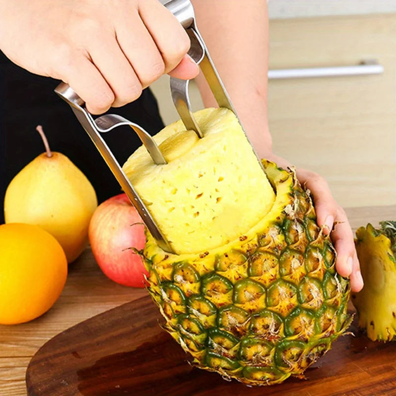 1pc Pineapple Peeler Cutter Ananas Meat Extractor Corer Remover Machine Stainless Steel Home Kitchen Knife Slicer Fruit Tools Qme
