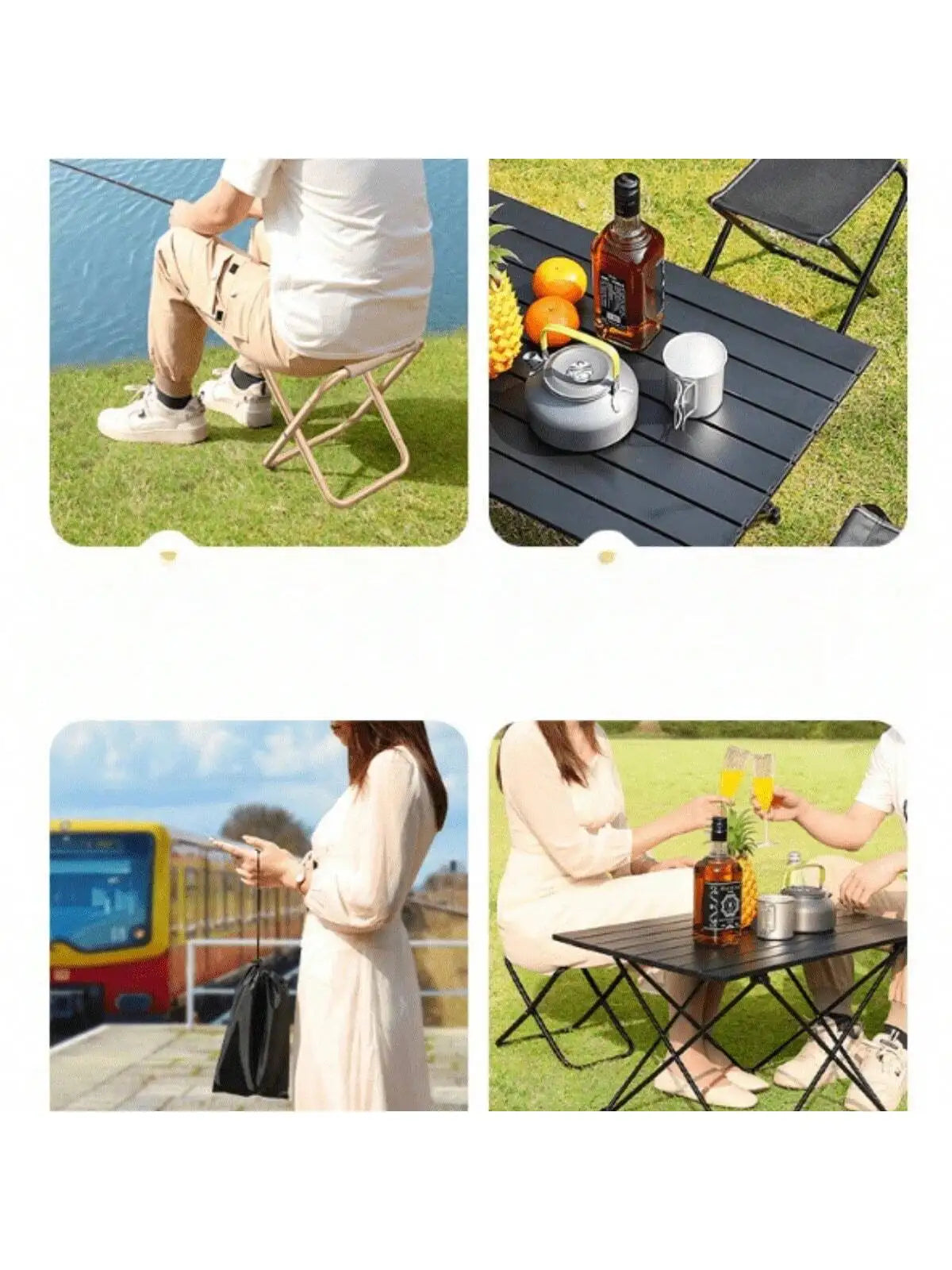 Cool Convenient Camping Folding Chair Portable Stool Fishing Outdoor Qme