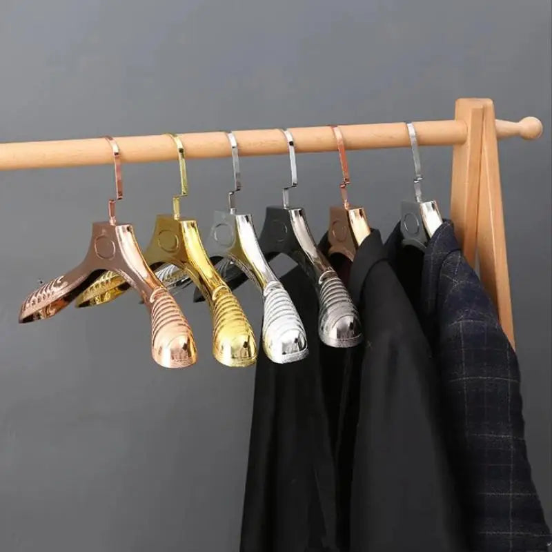 1Pc 4/5CM Wide Shoulder Clothes Hangers Suit Hanger With Notch Household Non-slip Clothes Drying Rack For Sweater Pants Qme