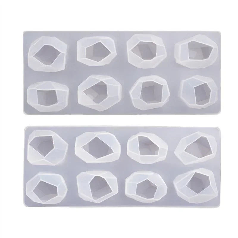 Shiny Crystal Mold Handmade Diy Epoxy Mold Makeable Multiple Ice Cube Silicone Mould Pendant Diamond Decoration Molds Qme random 1PC