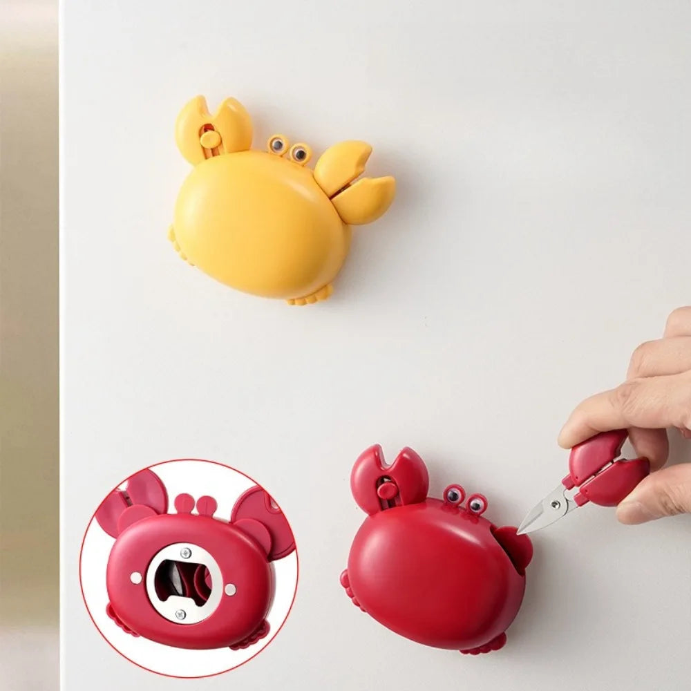 1 Crab-shaped Strong Magnetic Bottle Opener Refrigerator Sticker Qme