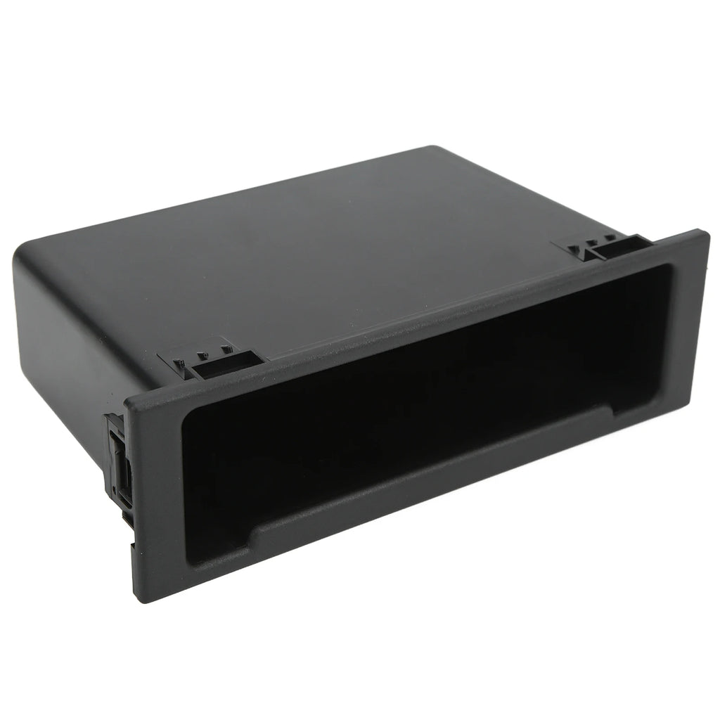 Car Radio Storage Case Dash Radio Car Stereo Audio Radio Storage Box 1Din Dashboard Organizer Black Replacement for Qme black