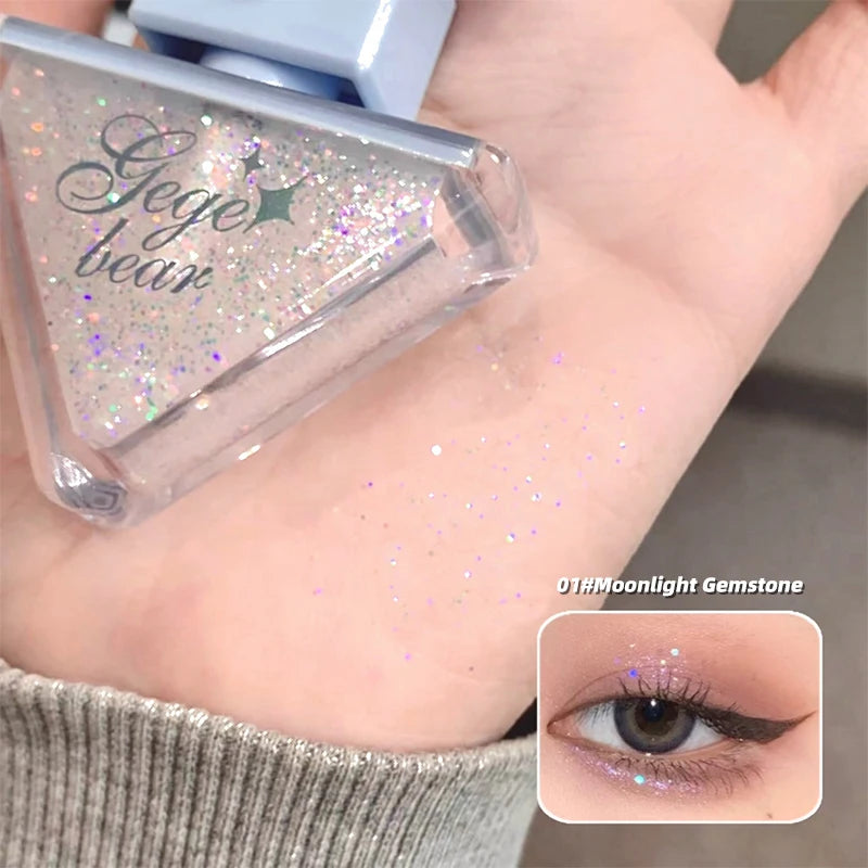 Gege Bear Glazed Eyeshadow Liquid Pearlescent Glitter Brightens Qme GX1266-1