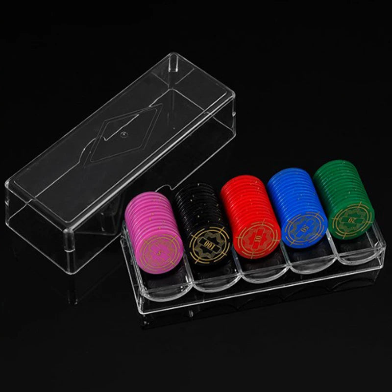 Storage Case Covers Coin Collection Holder Boxes Poker Chips Box Qme