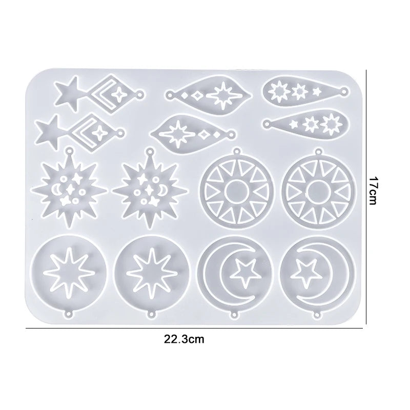 Butterfly Pendant Epoxy Resin Mold Earring Casting Silicone Mould for DIY Keychain Necklace Craft Jewelry Making Supplies Qme 3