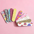 10pcs Vibrant Mini Nail File Set - Double-Sided, High-Quality Manicure & Pedicure Kit For Easy Grooming - Durable, Portable Qme 10pcs