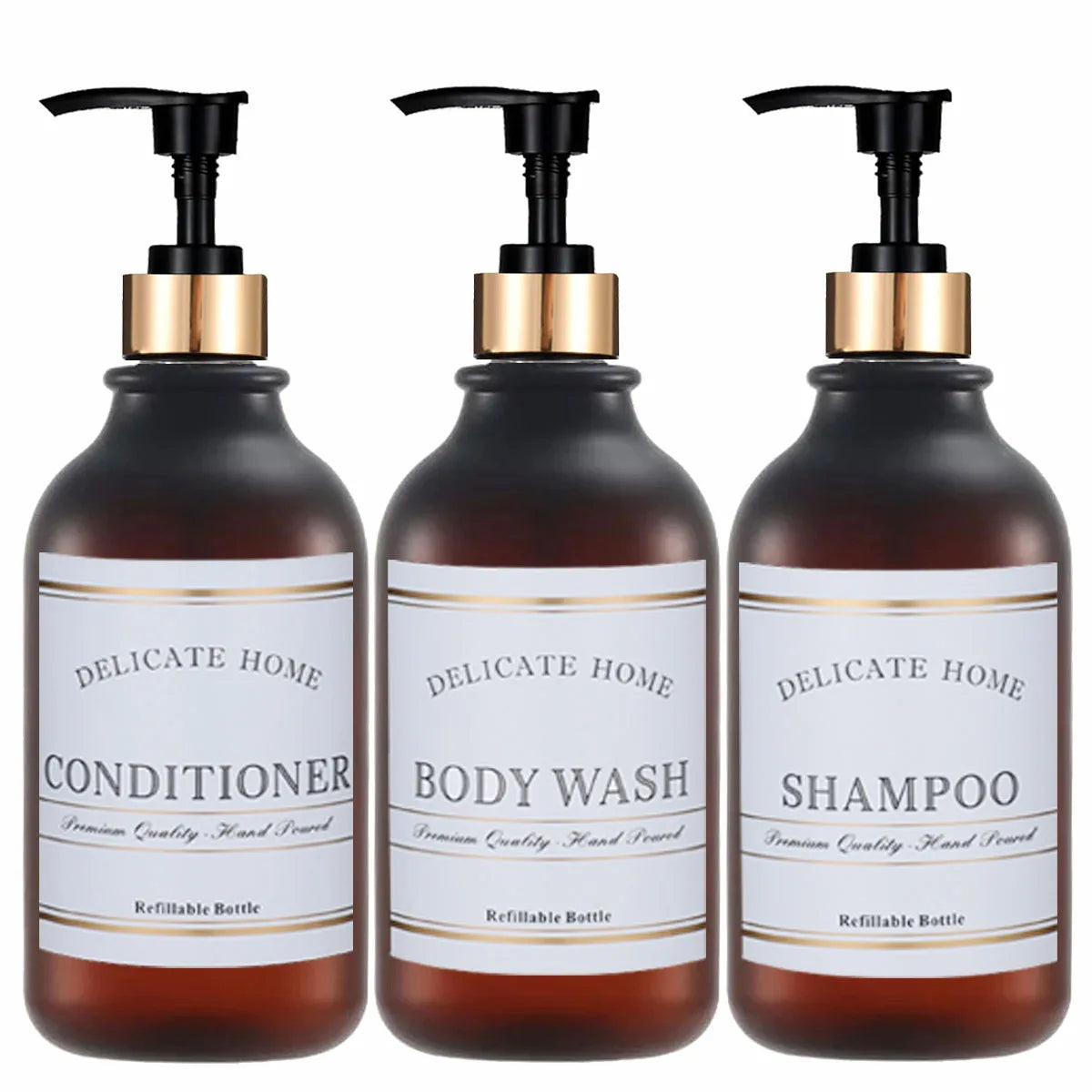 Soap Dispenser with Pump and Labels Dish Soap Dispenser for Kitchen Sink Countertop Decoration Refill Hand Wash Bottle Qme D