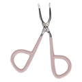 Hair Removal Clip Y0309 Eyebrow Tweezers Stainless Steel Hair Removal Clip with Grinding Handle for Eyebrow Hair Beard Removal Qme pink