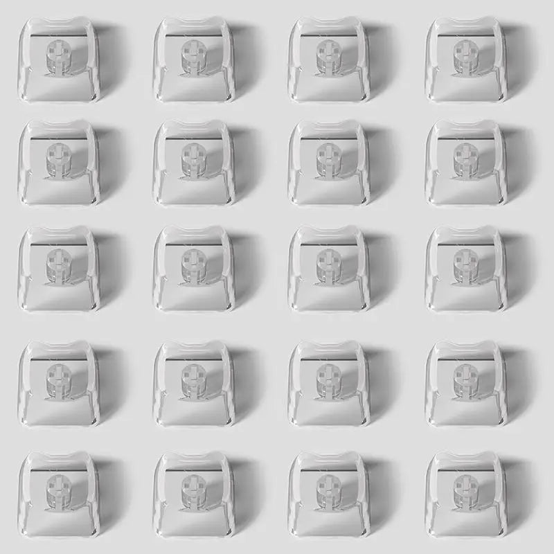 10 Cute Cat Transparent PBT Keycaps 1U Blank MAO Profile Mechanical Qme 20pcs transparent