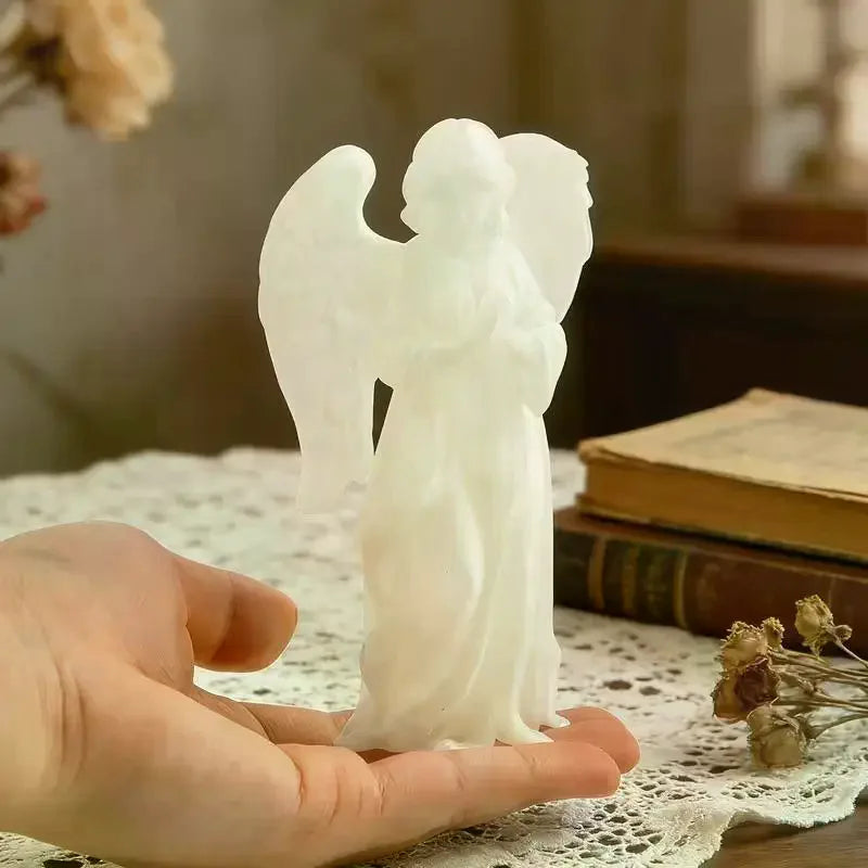 Glow Dark Cute Fairy Girl Angel Figurine Peaceful Prayer Angels Qme