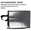 Outdoor Air Conditioning Cover Sun Rainproof Anti-Dust Cleaning Cover 46x95CM Air Conditioner Keep Cleaning Tool Qme Default Title