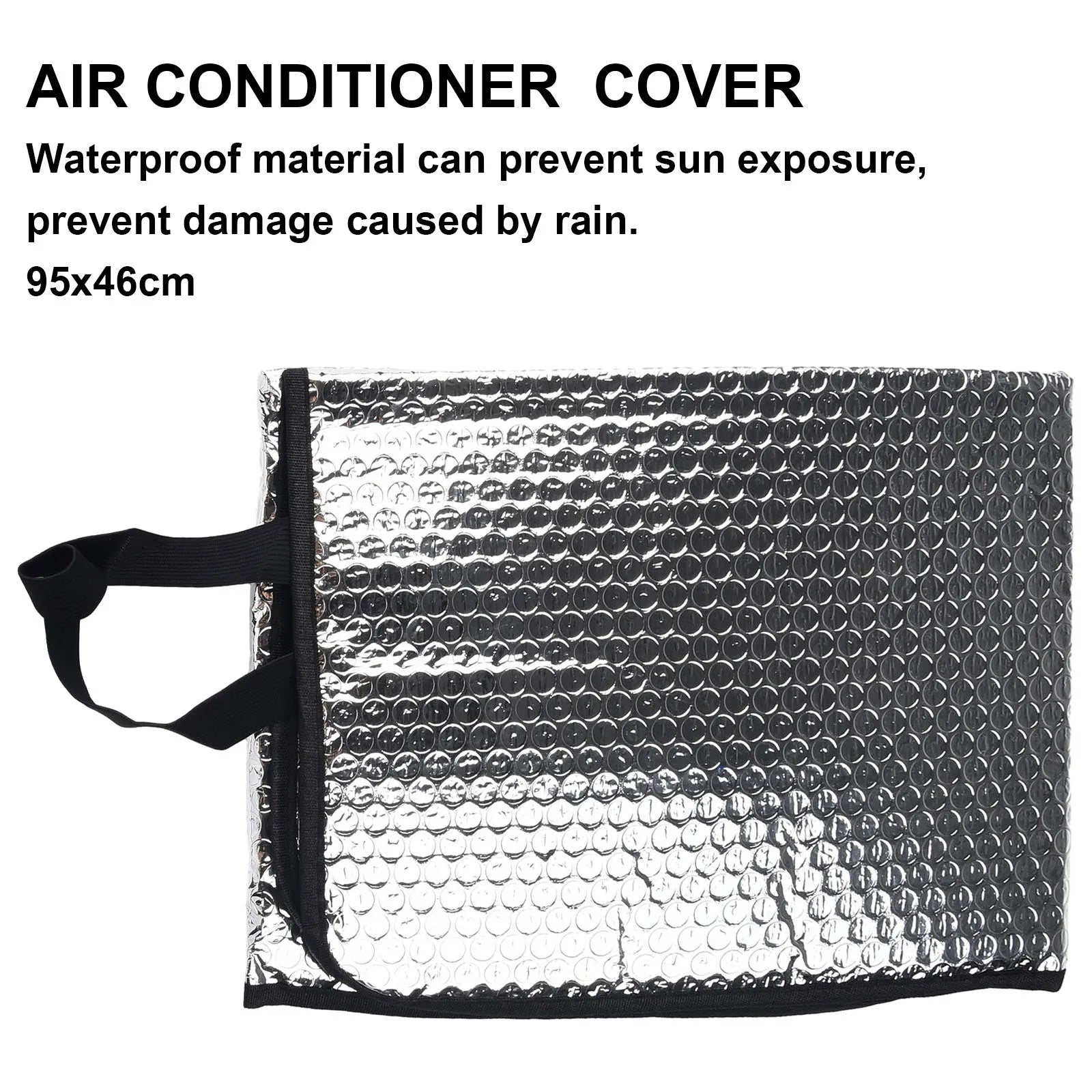 Outdoor Air Conditioning Cover Sun Rainproof Anti-Dust Cleaning Cover 46x95CM Air Conditioner Keep Cleaning Tool Qme Default Title
