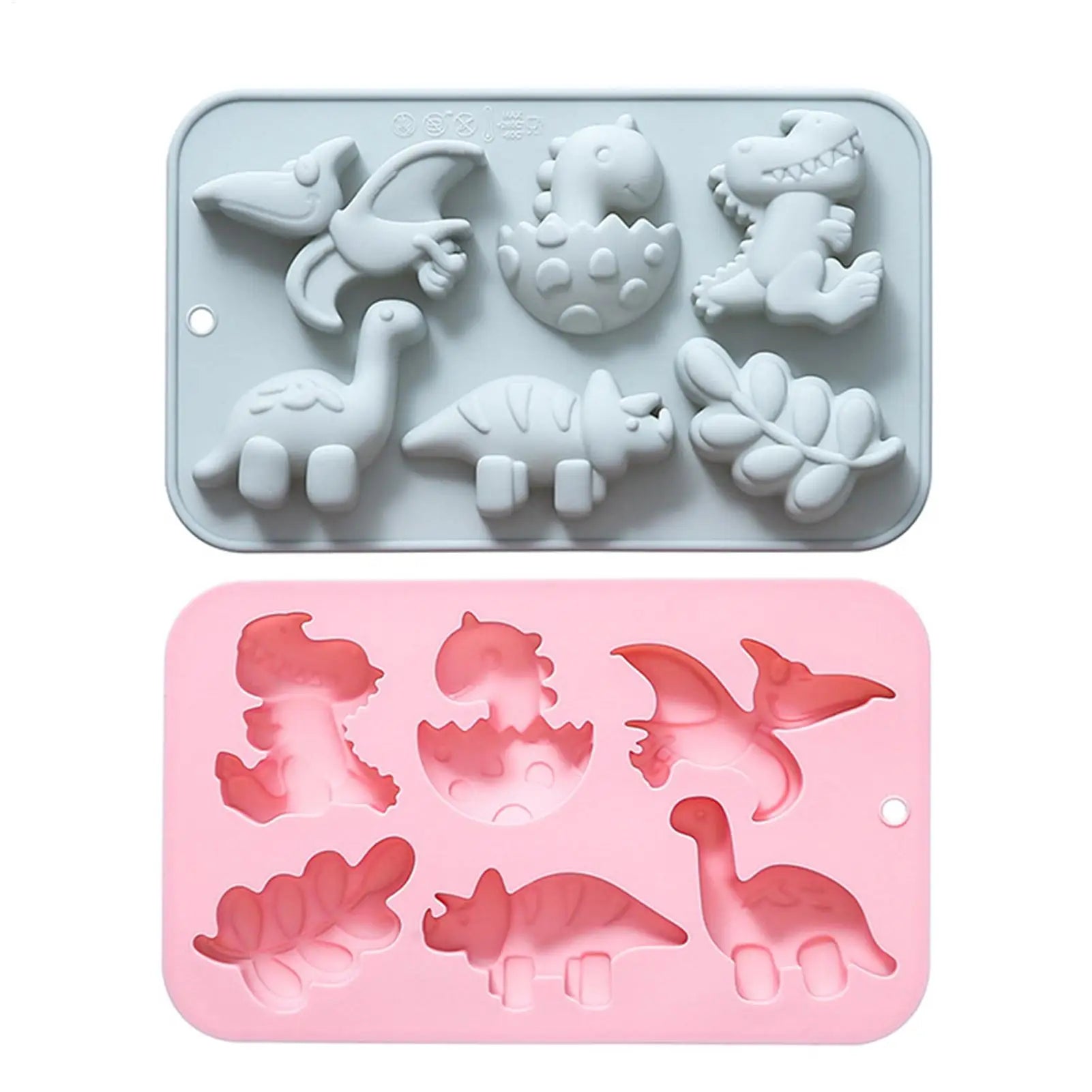 Dinosaur Jello Mold 6 Cavity Different Dinosaur Silicone Molds Silicone Kawaii Animal Dino Mold For Kids Cute Dinosaur Molds Qme