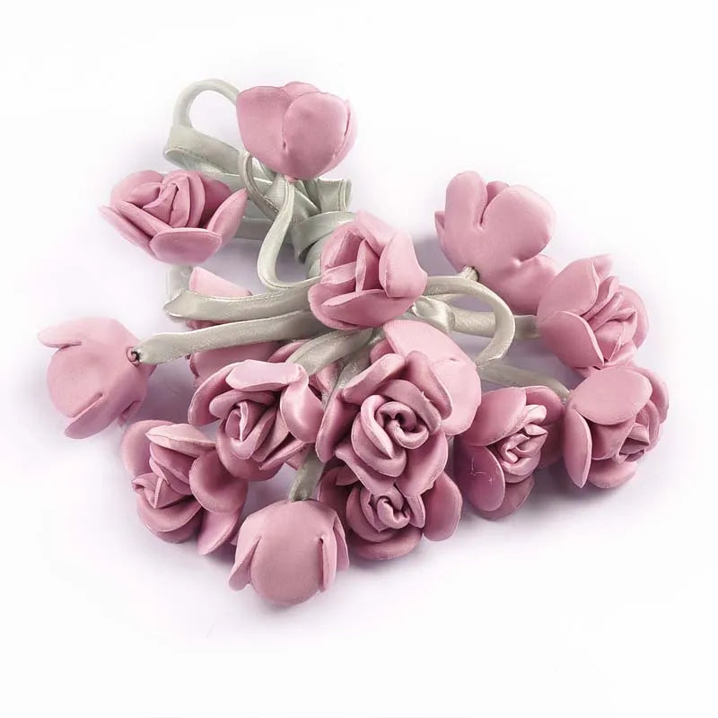 2pcs Length 44cm Rose Hairband Female Pony Edge Clip Line Ribbon Personalized Decorative Accessories Double Ponytail cp3827 Qme 2pcs cp3827-9