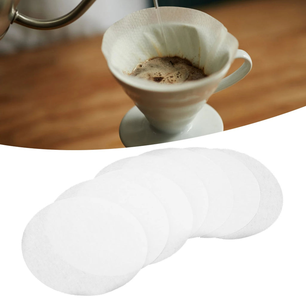 350PCS Round Coffee Filter Paper Disposable Coffee Filters Strainers for Coffee Maker Drip Brewing Machine Kitchen Tool Qme
