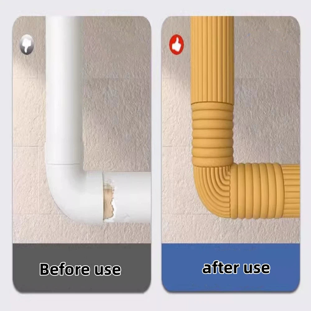 Winter Pipe Frost Protection Cover Self Adhesive Thickening Pipeline Waterproof Mildew Thermal Insulation Foam Sealing Strip Qme