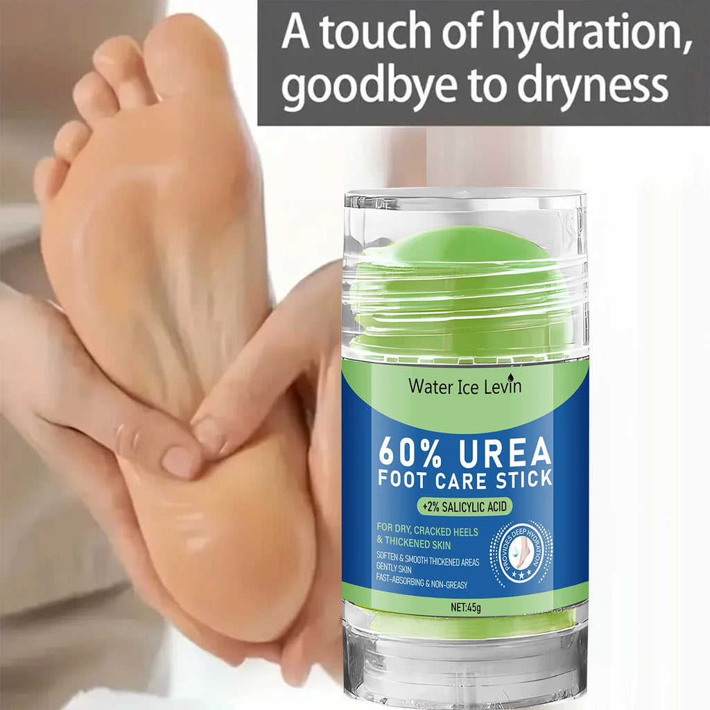 Foot Care Stick for Dry Cracked Heels,Softening & Smoothing Formula with Salicylic Acid & Urea,Fast Absorbing,Non-Greasy Qme