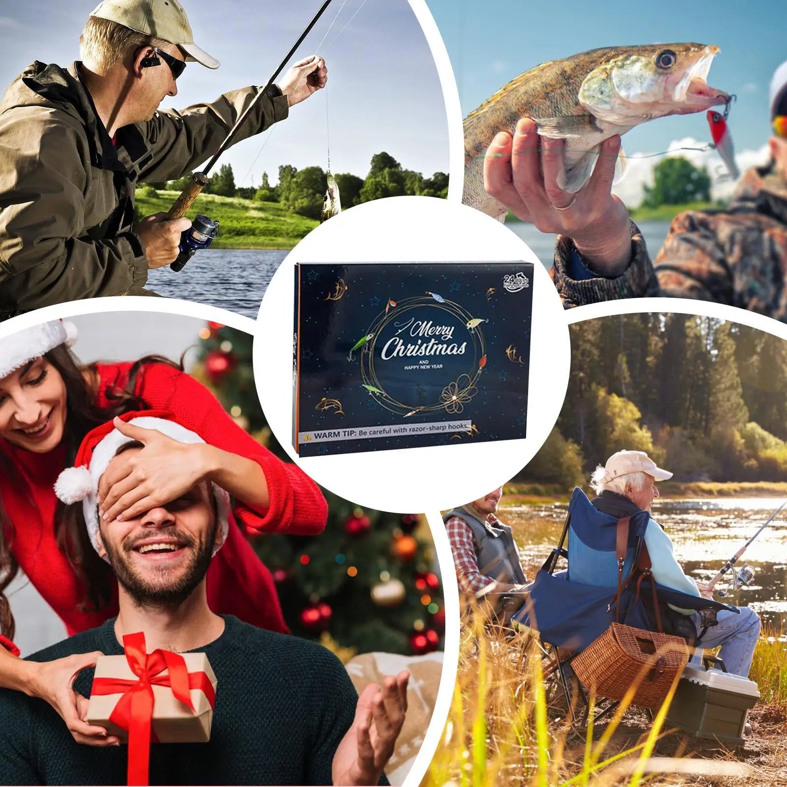 Christmas Fishing Lure Countdown 24 Days Gear Advent Bait Daily Qme