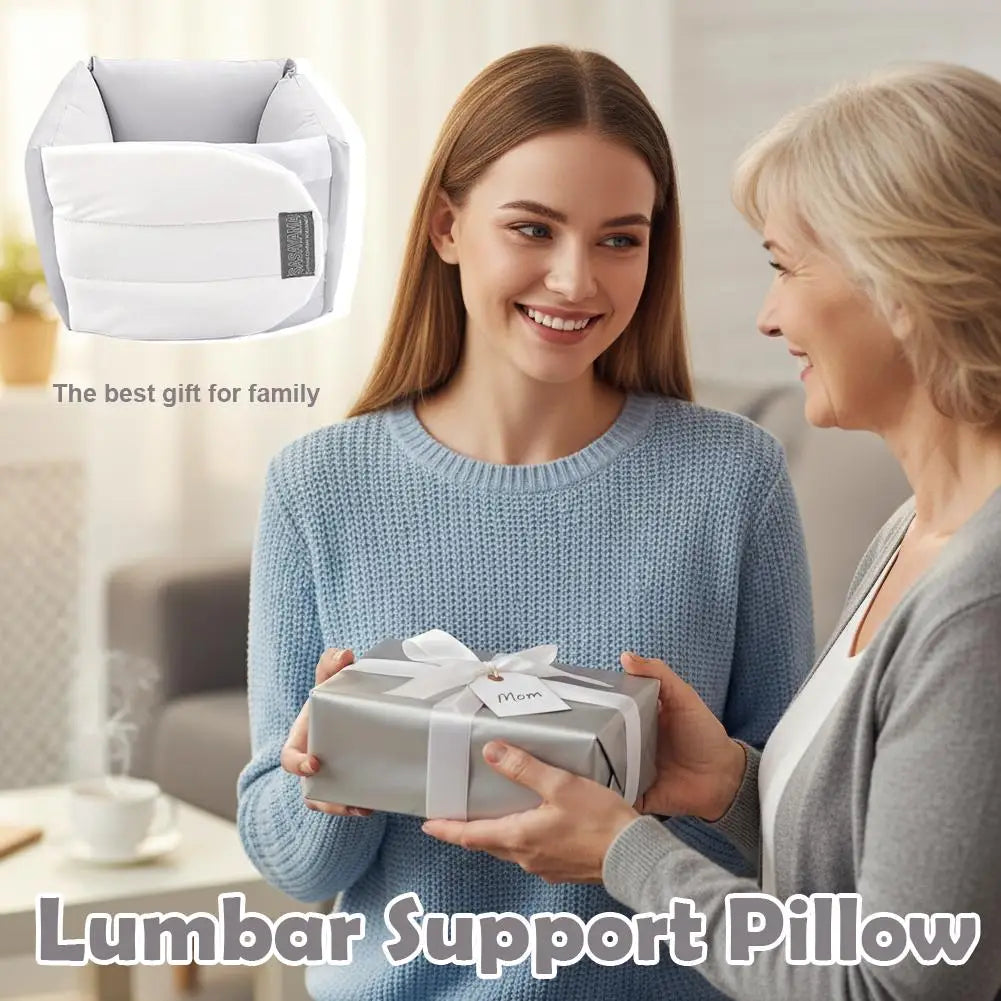 Deep Sleep Lumbar Support Pillow Flannel Waist Cushion For Back Pain Relief Side Sleeper Belly Sleeper Waist Brace Qme