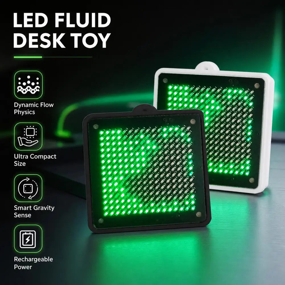 LED Fluid Simulation Water Flow Vibration Esports Ornament Atmosphere Decoration Gift Qme