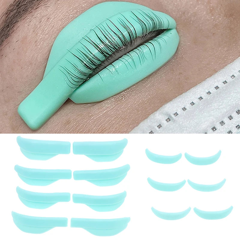 7 Pairs Eyelash Perming Pads Silicone Eyelashes Curler Reusable Lash Qme