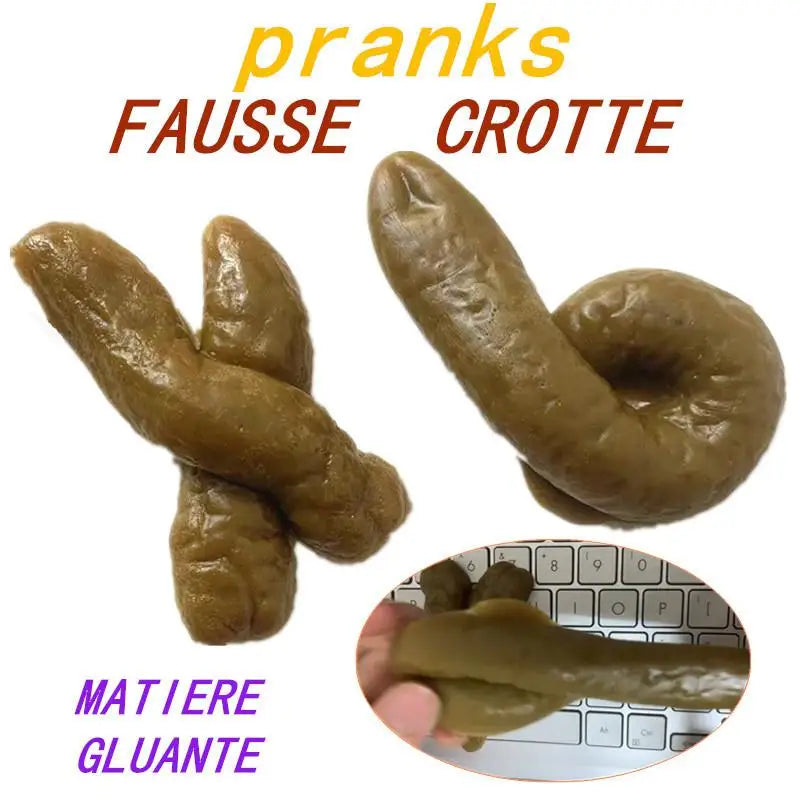 Fake Poop Shit Prank Antistress Gadget Realistic Funny Toys Props Qme