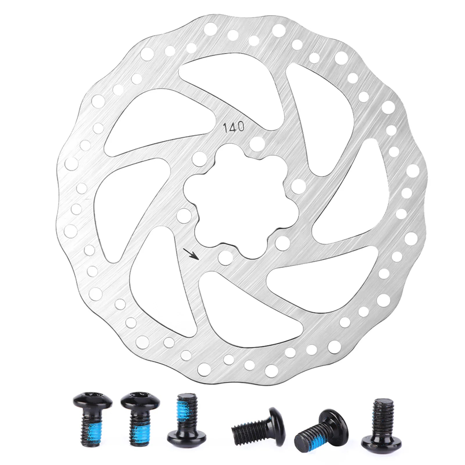 Brake Disc Mountain Bike Stainless Steel Brake Disc Brake Pad Braking Part Stainless Steel Brake Disc Brake Disc Qme 140MM