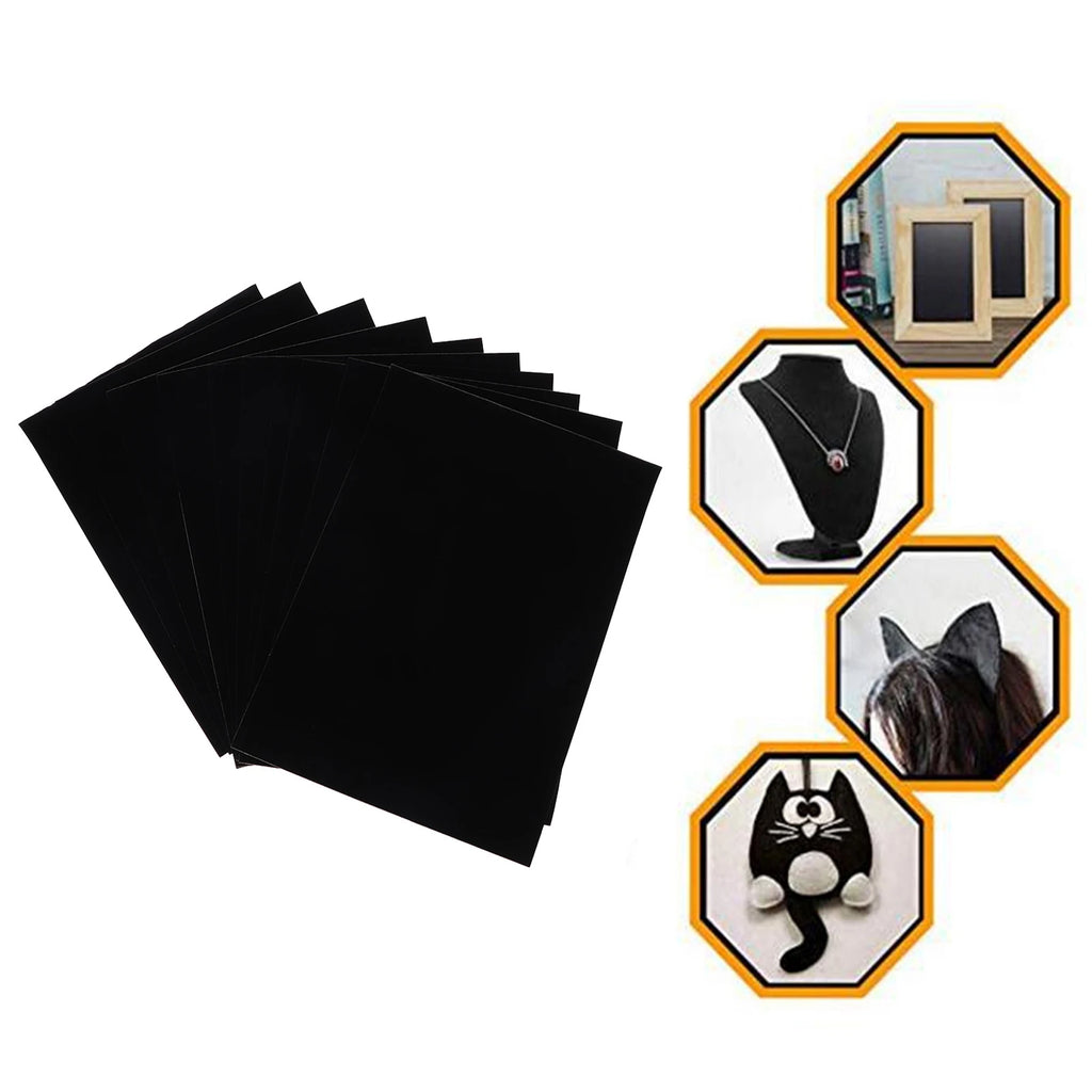 Black Flocked Cloth Self adhesive Flocked Cloth Self adhesive Black Jewelry Box Lint Lining Sticky Flocked Cloth Accessory Qme