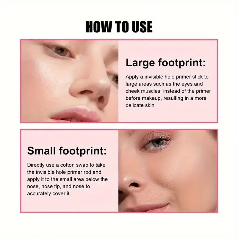 Matte and Gentle Pre-Makeup Primer, Minimizes Pores and Imperfections, Long-Lasting Oil Control, Suitable for Beginners Qme