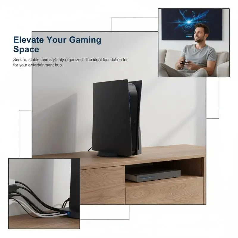 Universal Game Console Vertical Stand Non-slip Plastic Bracket Fixing Qme