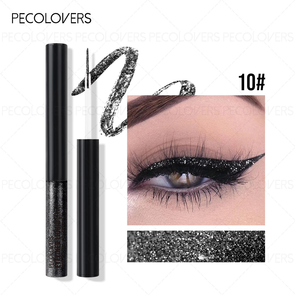 Dip-on Eyeliner Fine Shimmer Multi-color Options Suitable Various Qme 10