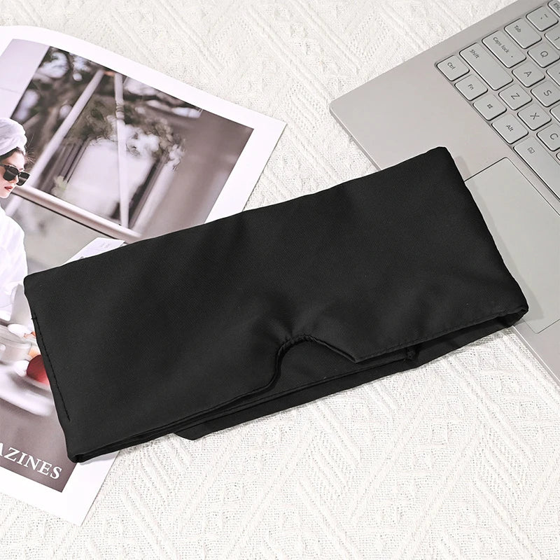 Weighted Gravity Eye Mask Comfortable Light-blocking Headband Deep Qme Black