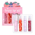 Fruity Flavors Rolling Ball Lip Oil Crystal Jelly Moisturizing Glow Qme 4pcs CN