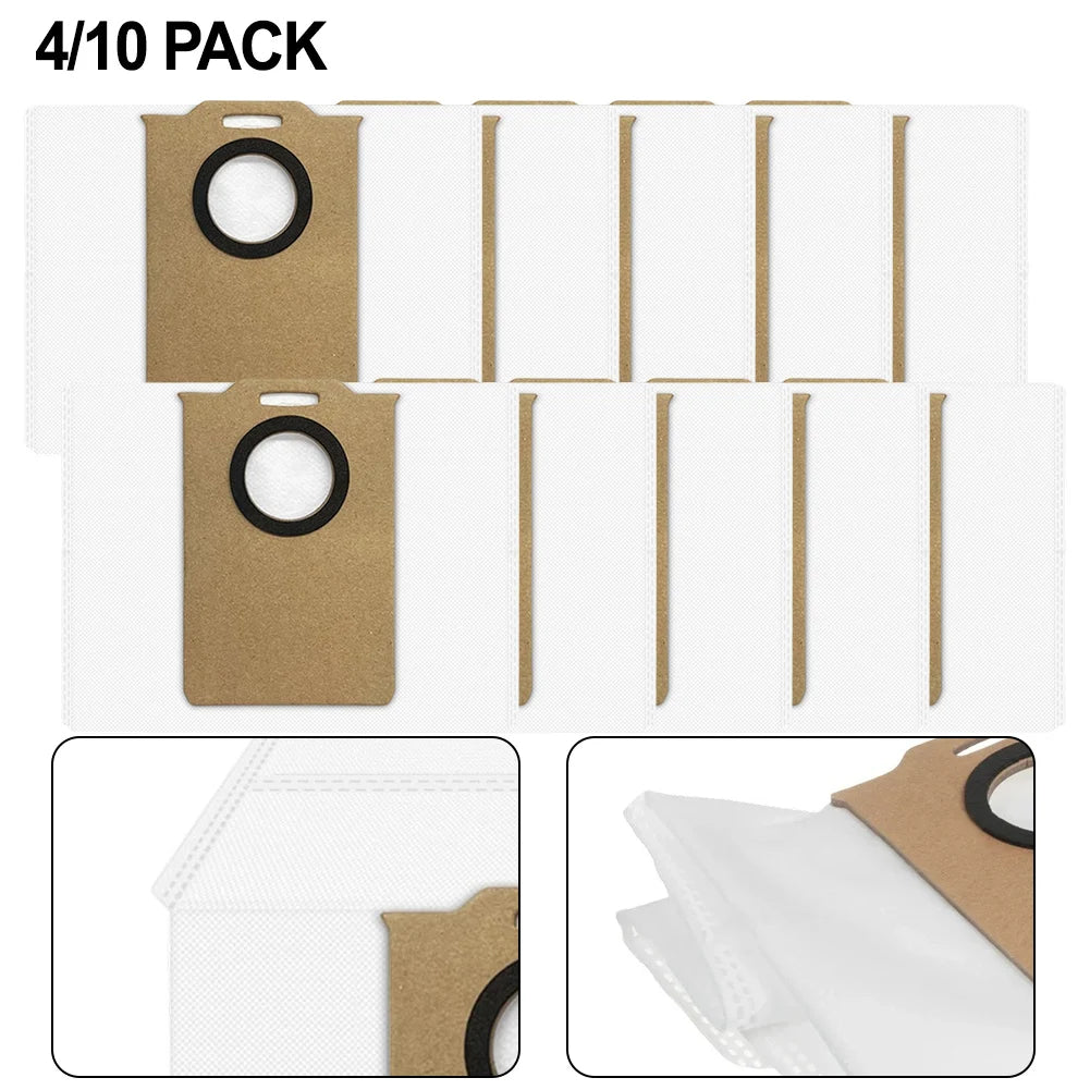 4/10 Pack Dust Bags For Redroad R11 Robot Vacuum, 3.3L Non-woven 4-Layer Filter Vacuum Parts Accessories Qme