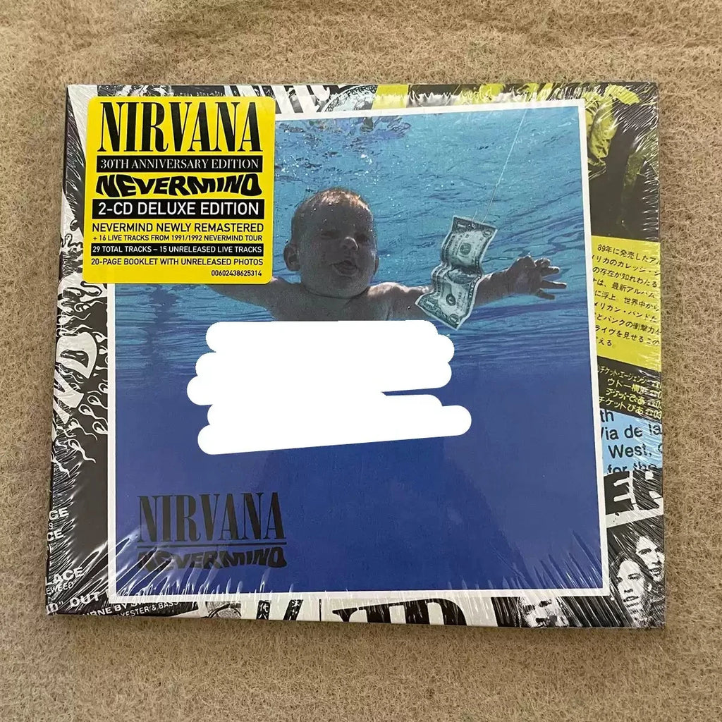 Vintage Grunge Rock Band 30th Anniversary Deluxe 2-CD Album, "Underwater Baby" , Remastered Classic + Live Tracks for Rock Fans Qme Nevermind