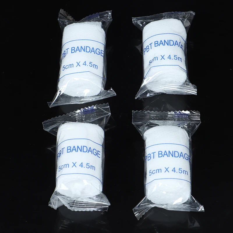 10 Rolls Lot 5cmx4 5m PBT Elastic Bandage First Aid Gauze Roll Qme