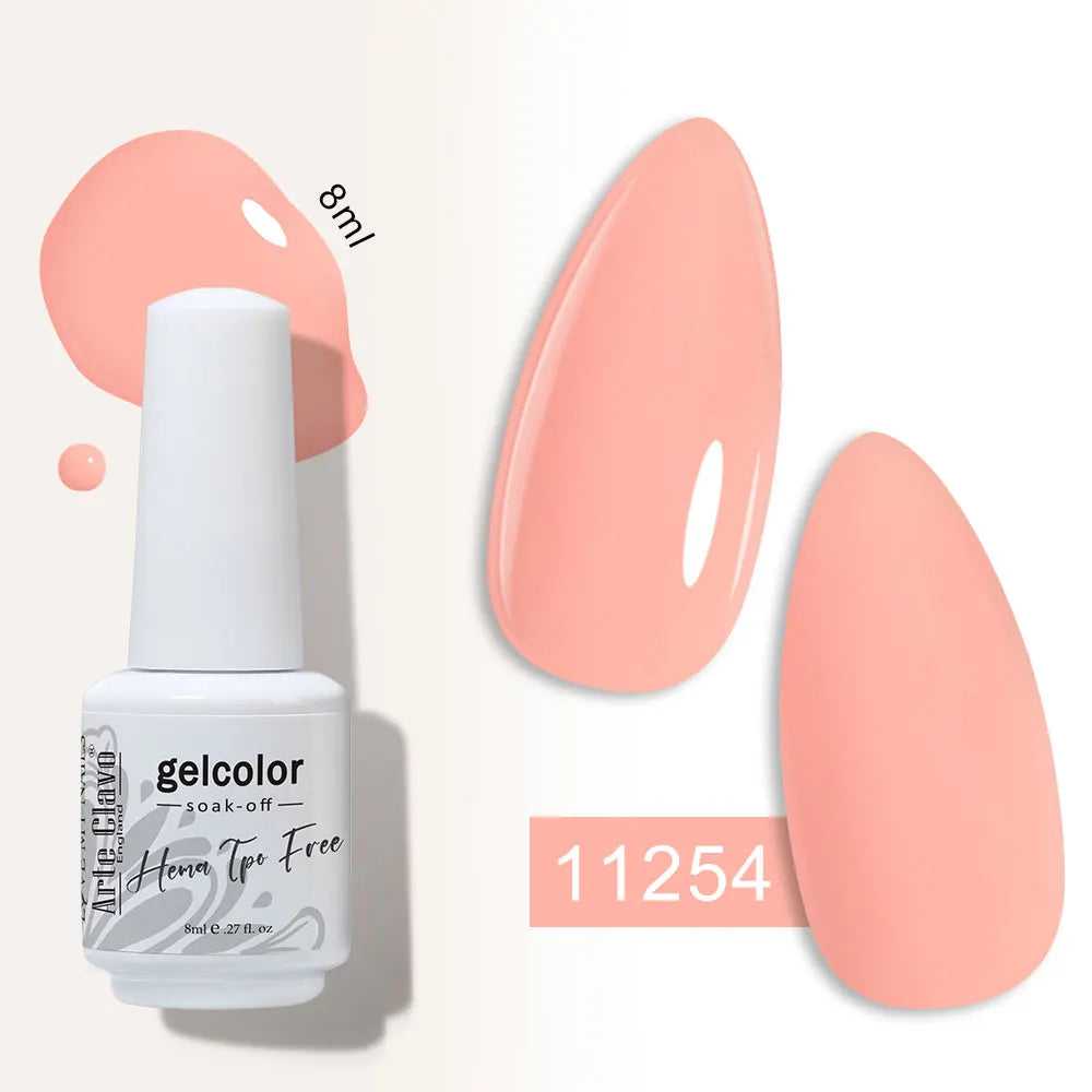 Arte Clavo Semi-permanent Gel Nail Varnish 180 Colors Semipermanent