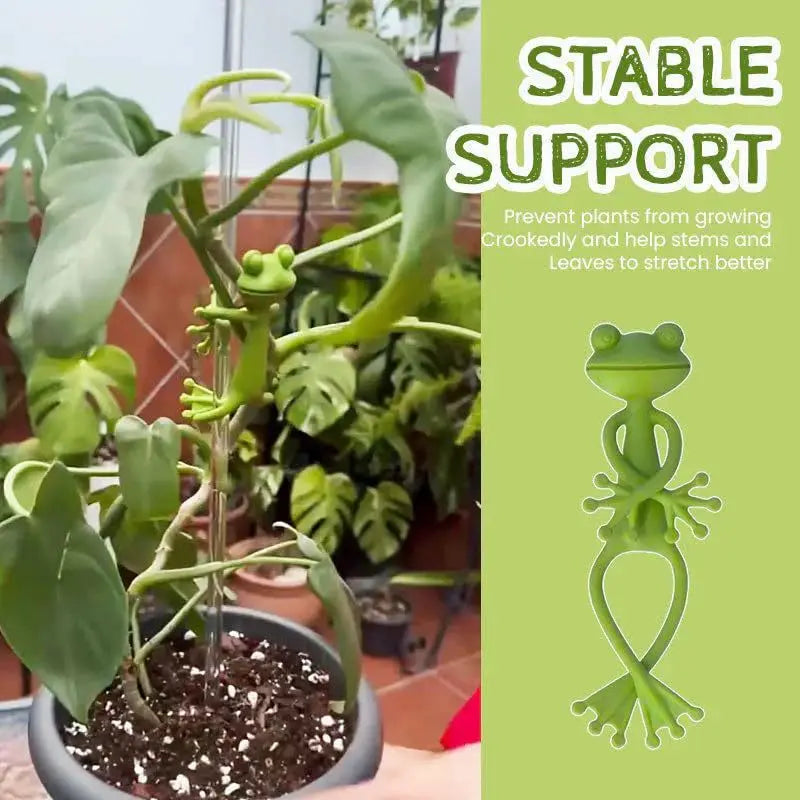 Frog Plant Stand Fixed Clip Plastic Decorative Support Frame Qme