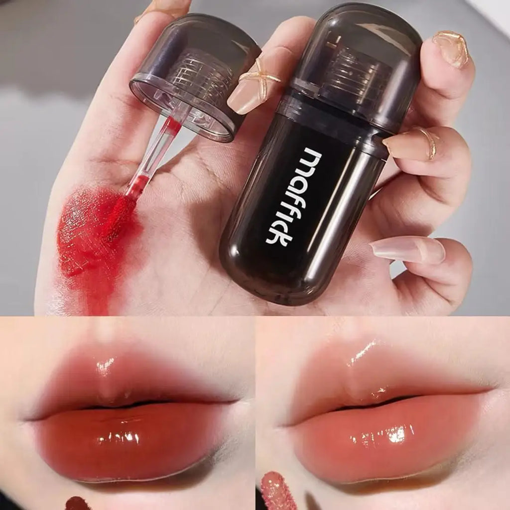 Waterproof Sweat Proof Non Smudging Small Black Tube Lip Gloss Qme