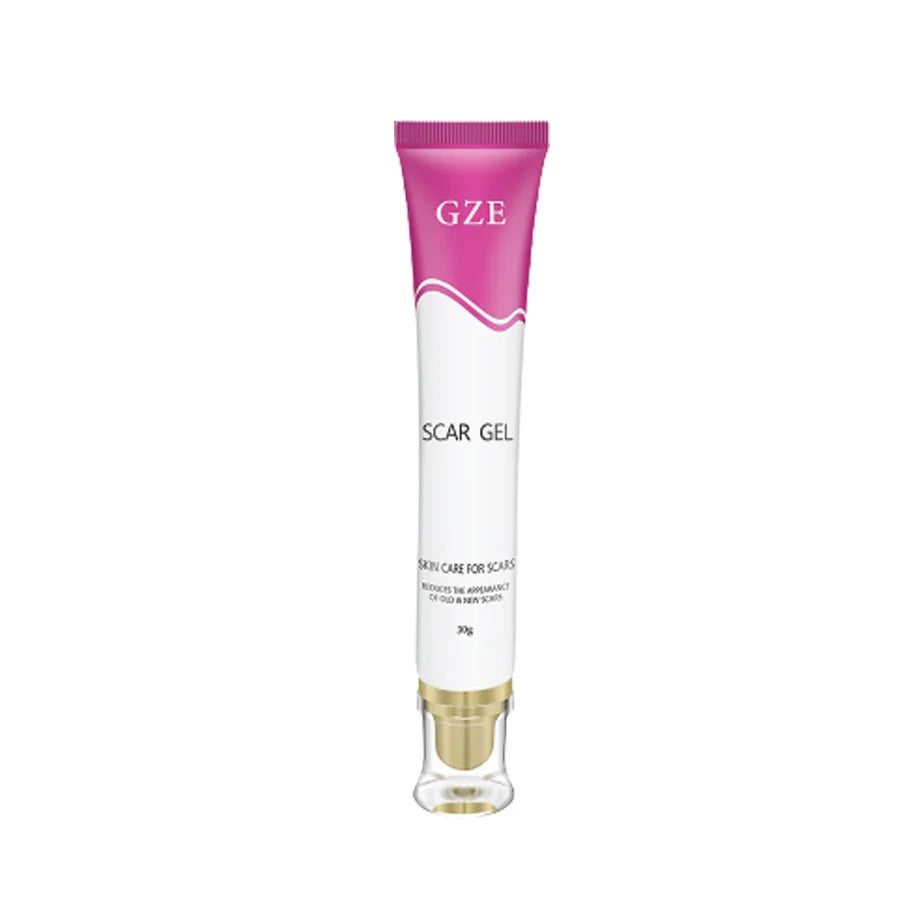 GZE Scar Care Gel Acne stretch mark Cream With Allantoin, Vitamin E, and Silicone - Non-Greasy and Fast Absorbing Qme
