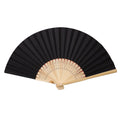 Pattern Folding Dance Wedding Party Lace Silk Folding Hand Held Solid Color Fan Solid Color Folding Fan Multi Color Folding Fan Qme Black