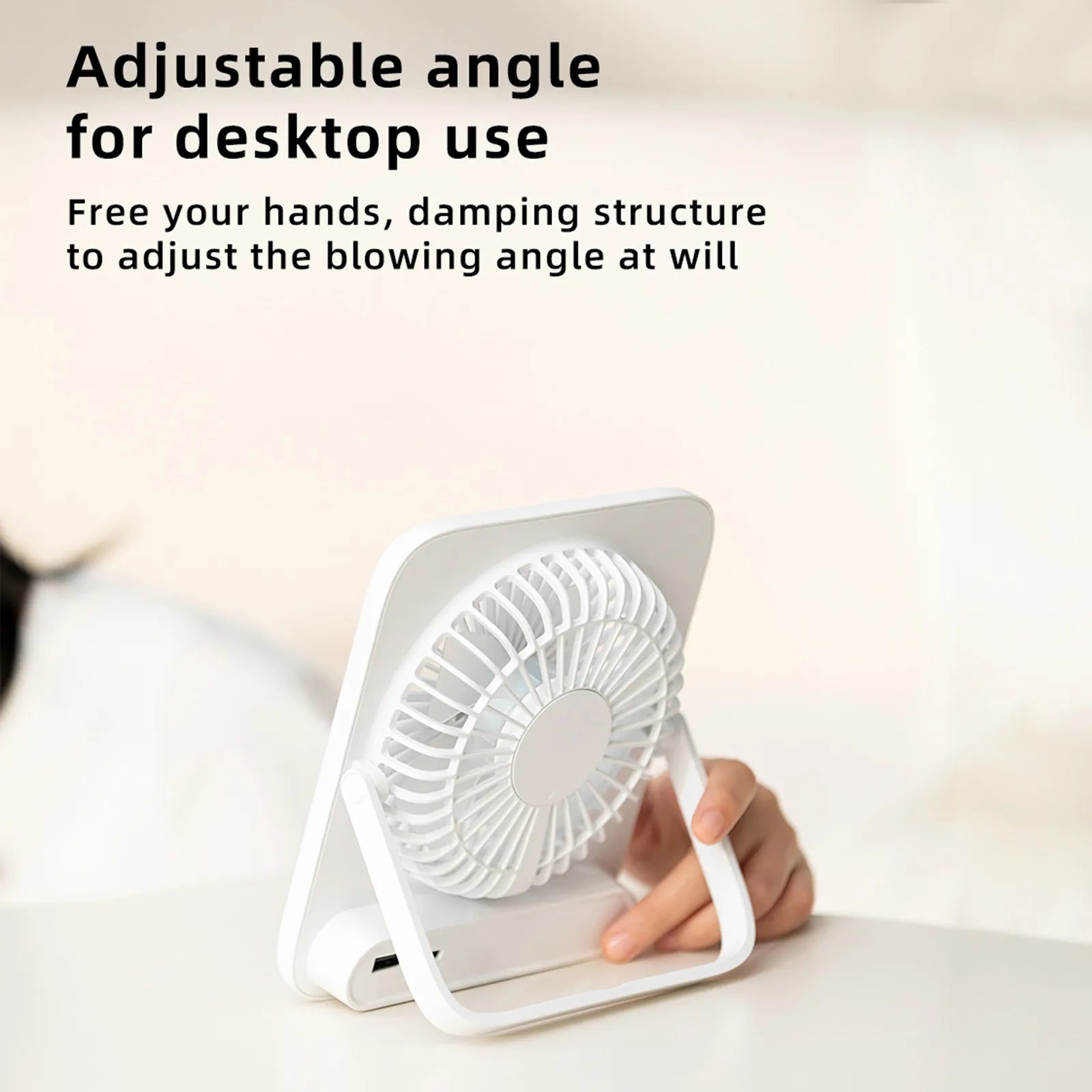 Protable Mini Fan Convenient Creative Small Fan Desk Fan Strong Wind Personal Fan for School Office Outdoor Use Qme