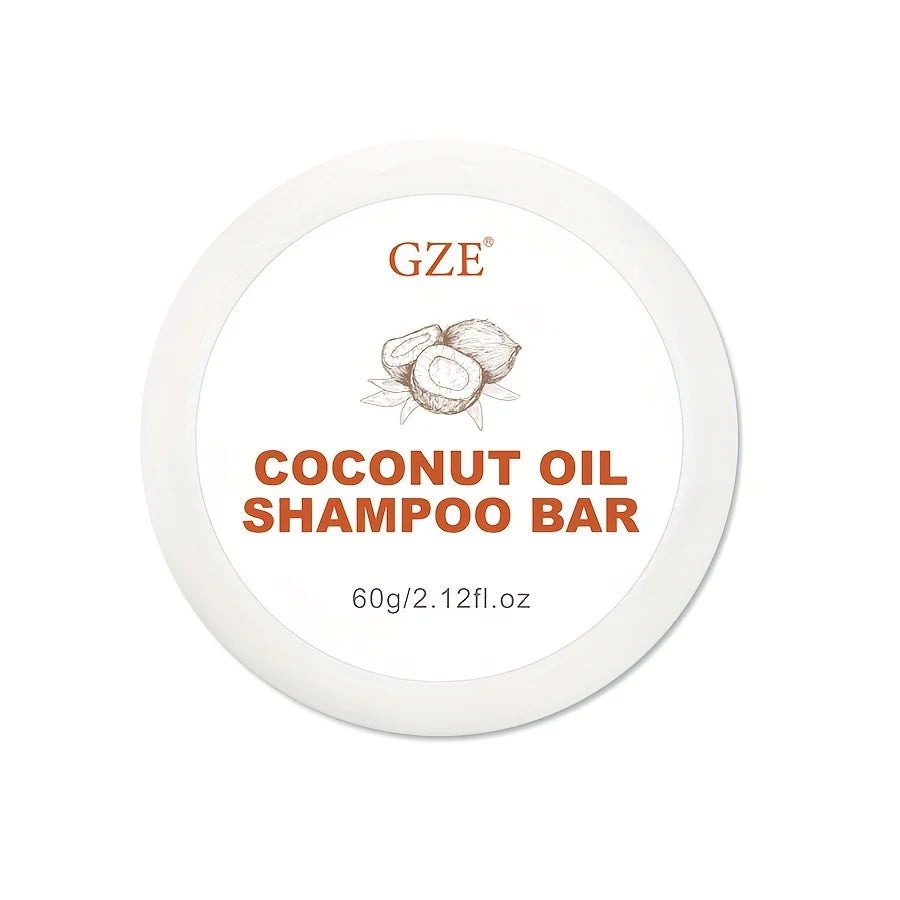 GZE Coconut Oil Shampoo Bar, Moisturizing Bar Shampoo for Dry Hair Qme GZE151