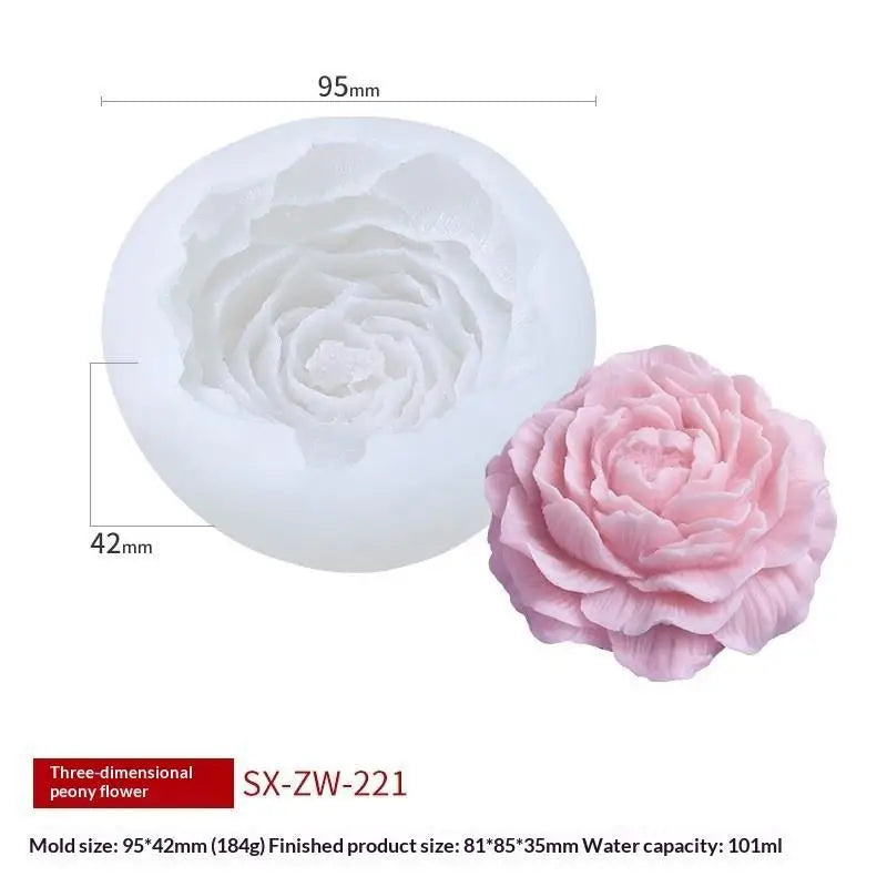 Flower Rice Cake Silicone Mold Non-stick Shape Mooncake Mung Bean Qme H