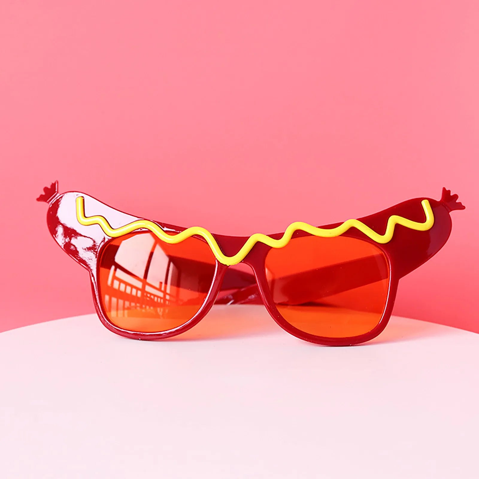 Funny Glasses Birthday Party Eyewear Personalized Decorative Accessories for Boys and Girls Holiday Party Glasses Photo Props Qme Orange
