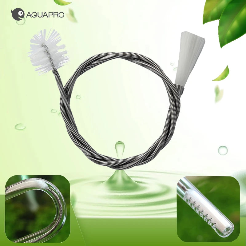 Aquarium Spring Brush Cleaning Tools Accessories Cleaners Fishbowl Supplies Fish Tank Akvarium Filter Fishing Goods Plant Qme