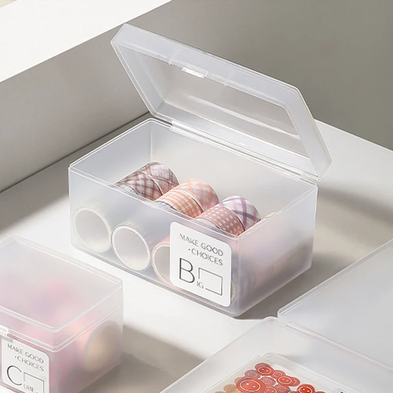 Dustproof Durable Jewelry Storage Case Container Mini Plastic Box Qme