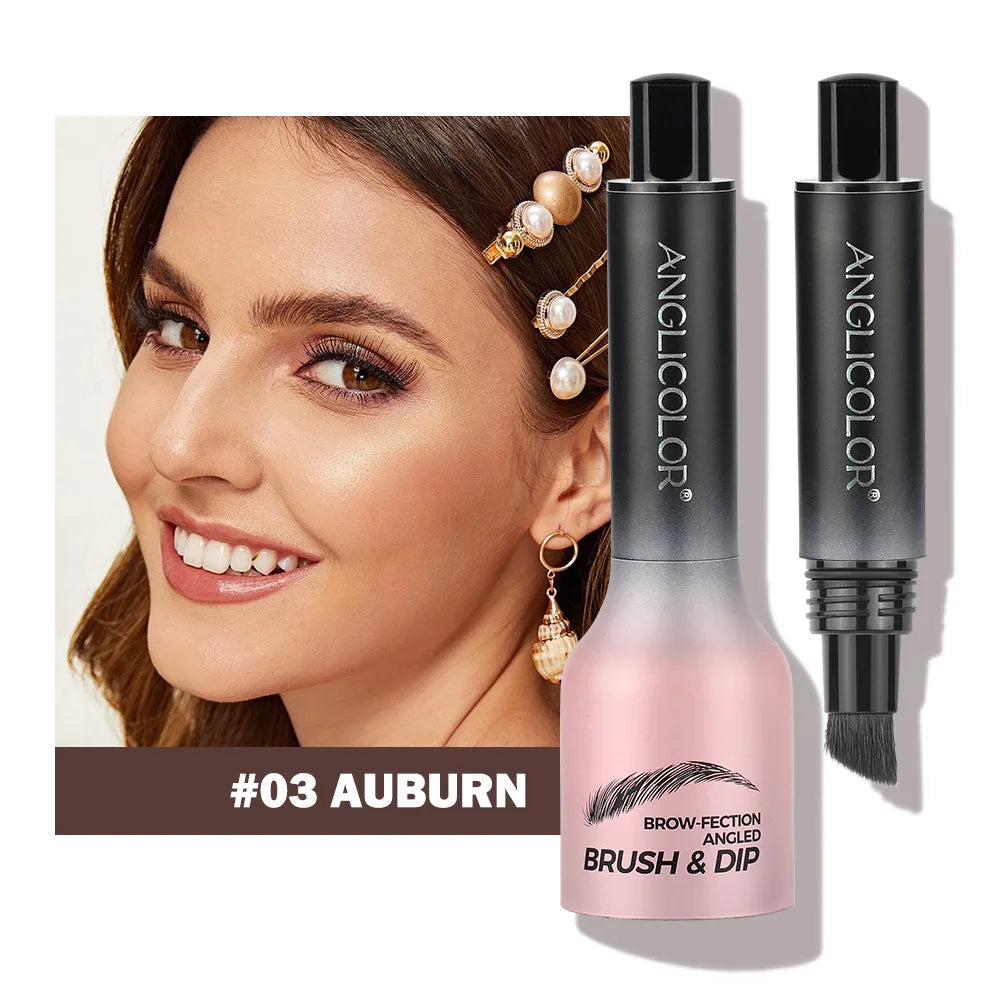 4 Colors Eyebrow Pen Waterproof 4 Fork Tip Eyebrow Tattoo Pencil Cosmetic Long Lasting Natural Dark Brown Liquid Eye Brow Pencil Qme C-03